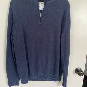 Sonoma Men's Zip Up Sweater - Deep Blue